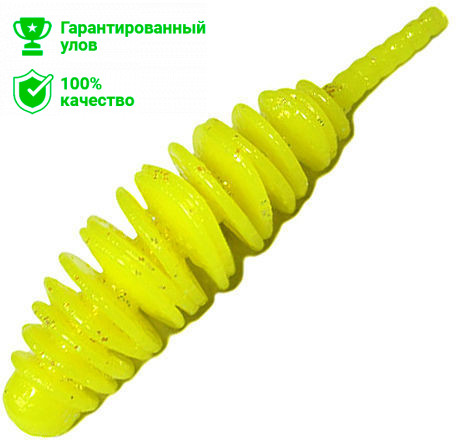 Приманка силик. Kosadaka LEECH FAT 42, банка (9шт), запах сыра, цвет CH (chartreuse) LCHF-042-CH-CH