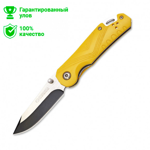 Нож "Kosadaka" складной 17/10см 73.8г прецизионный (желт.рук.) N-F25Y
