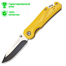 Нож "Kosadaka" складной 17/10см 73.8г прецизионный (желт.рук.) N-F25Y