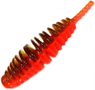 Приманка силик. Kosadaka LEECH FAT 42, банка (9шт), запах сыра, цвет DGR (dark green red) LCHF-042-CH-DGR