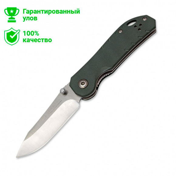 Нож "Kosadaka" складной 17/9.5см 81г прецизионный (сталь.лезв./зел. рук.) N-F26S