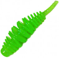 Приманка силик. Kosadaka LEECH FAT 42, банка (9шт), запах сыра, цвет FG (fluogreen) LCHF-042-CH-FG