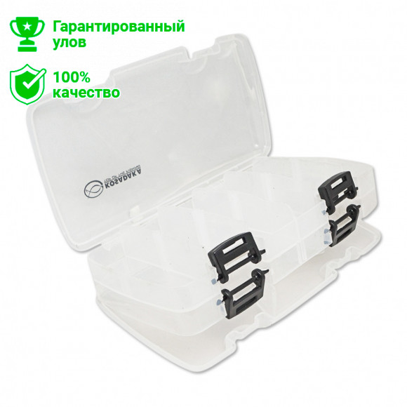 Коробка Kosadaka TB1105, 225x120x60мм, для приманок, регулируемая, двухсторонняя