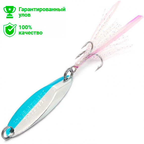 Блесна CASTMASTER "Kosadaka" 14г, цв. платина/голубой хром