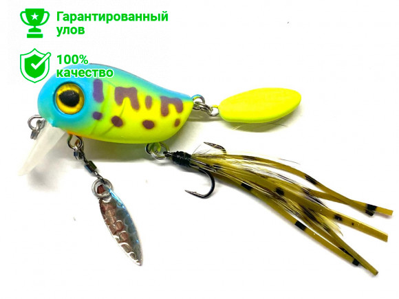 Воблер Kosadaka Micro Tappy 54F, плав., 54мм, 4.8г, 0.0-0.2м, цв.BC 