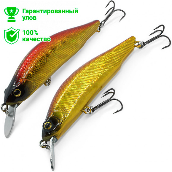 Воблер Kosadaka BAYWOLF xs 82F плав. , 82мм, 9.3г, 0.5-1.2м, цв.RSH
