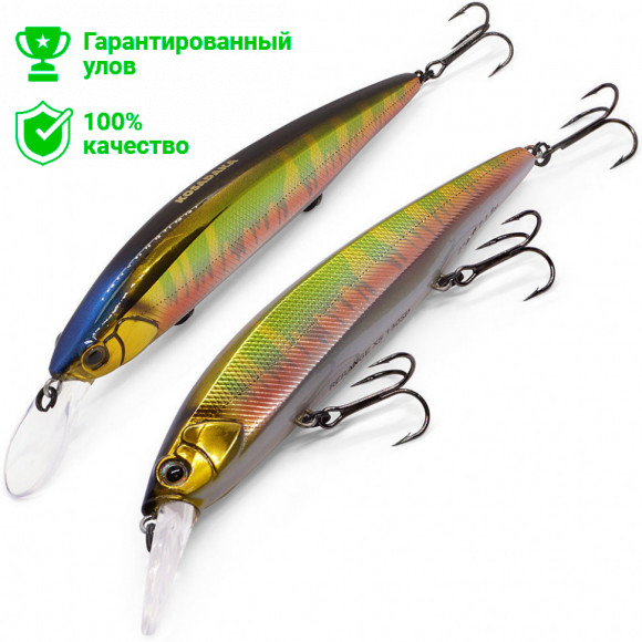 Воблер Kosadaka Rerange XS 130SP суспенд., 130мм, 27г, 0.7-1.5м, цв.NAV