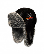 Шапка ушанка "Extreme" крэк чёрн / мех Вельвеко шиншилла