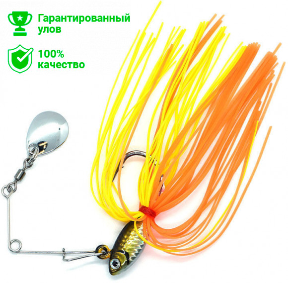 Мини спиннербейт Kosadaka INVINCE Vx0-7 7g со сменным джигом, цвет HBR