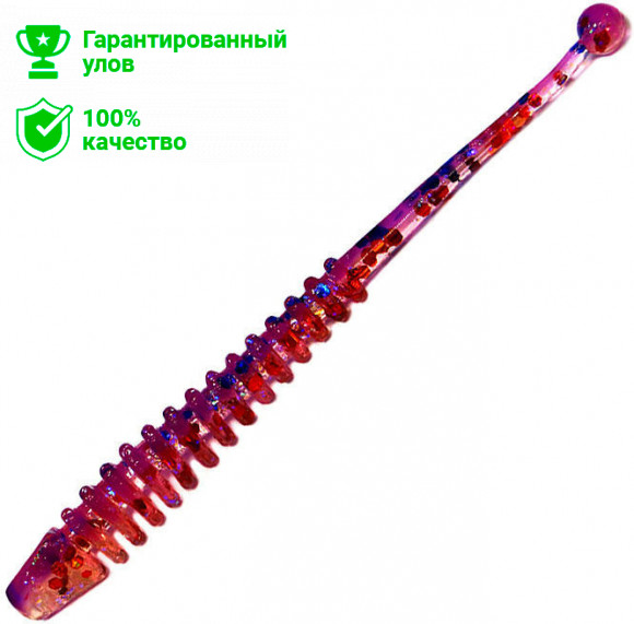Приманка силик. Kosadaka ARRAY 65, банка (10шт), запах сыра, цвет RB (red blue) ARR-065-CH-RB