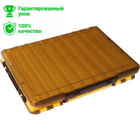 Коробка Kosadaka TB-S31A-Y, 34*21.5*5см для воблеров, двухсторонняя, жёлтая