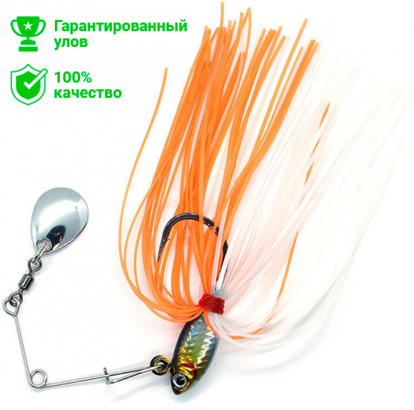 Мини спиннербейт Kosadaka INVINCE Vx0-7 7g со сменным джигом, цвет HSBL