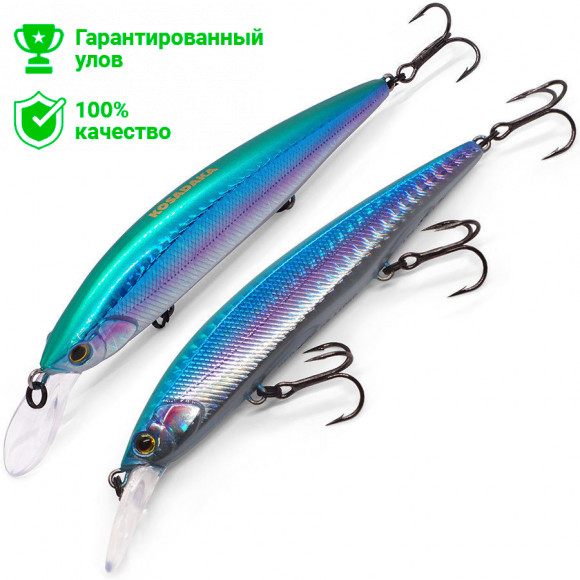 Воблер Kosadaka Rerange XS 110SP суспенд., 110мм, 17г, 0.5-1.2м, цв.BSP