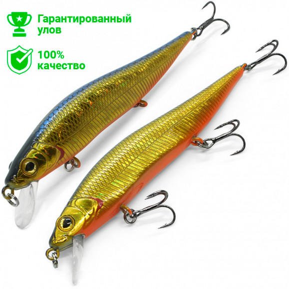 Воблер Kosadaka VISION Minnow xs 98SP суспенд, 98мм, 9г, 0.5-1.5м, цв.HGBL