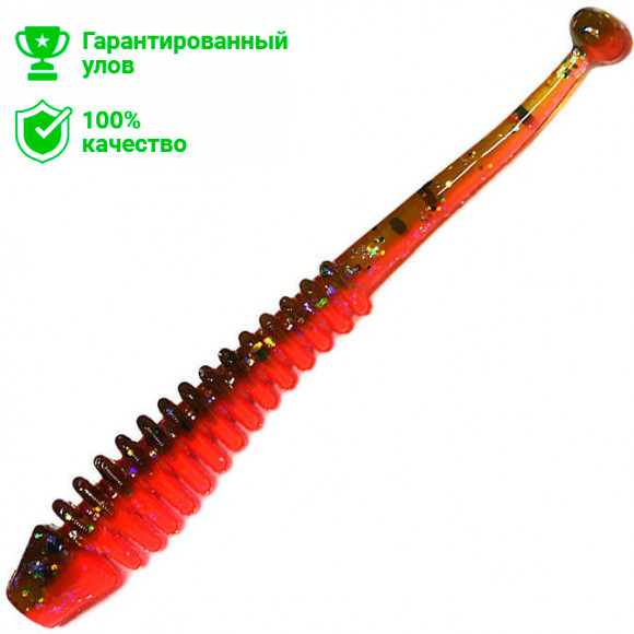 Приманка силик. Kosadaka ARRAY FAT 65, банка (9шт), запах сыра, цвет DGR (dark green red) ARRF-065-CH-DGR