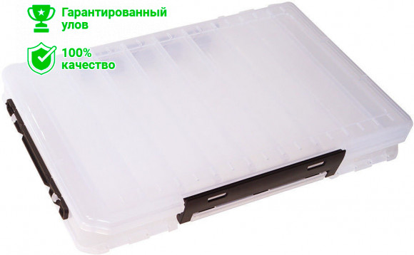 Коробка Kosadaka TB-S31A-CL, 34*21.5*5см для воблеров, двухсторонняя, прозрачная