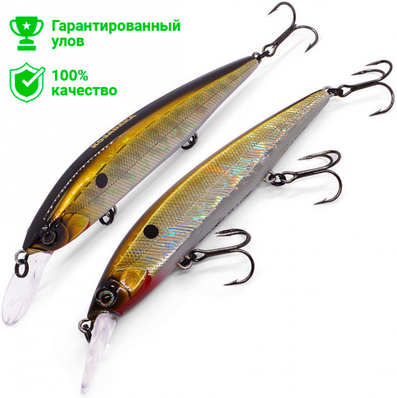 Воблер Kosadaka Rerange XS 110SP суспенд., 110мм, 17г, 0.5-1.2м, цв.GTR
