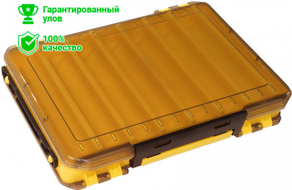 Коробка Kosadaka TB-S31B-Y, 27*19*5см для воблеров, двухсторонняя, жёлтая