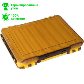 Коробка Kosadaka TB-S31B-Y, 27*19*5см для воблеров, двухсторонняя, жёлтая Коробка Kosadaka TB-S31B-Y, 27*19*5см для воблеров, двухсторонняя, жёлтая