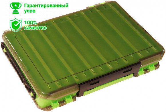 Коробка Kosadaka TB-S31B-GRN, 27*19*5см для воблеров, двухсторонняя, зелёная