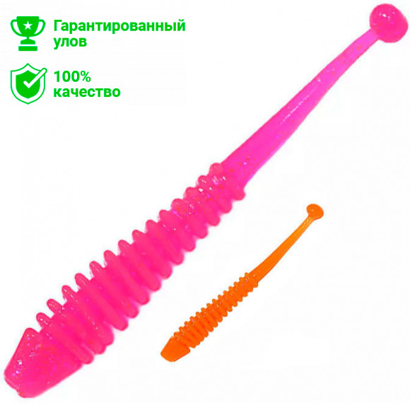 Приманка силик. Kosadaka ARRAY FAT 65, банка (9шт), запах сыра, цвет PN (pink) ARRF-065-CH-PN
