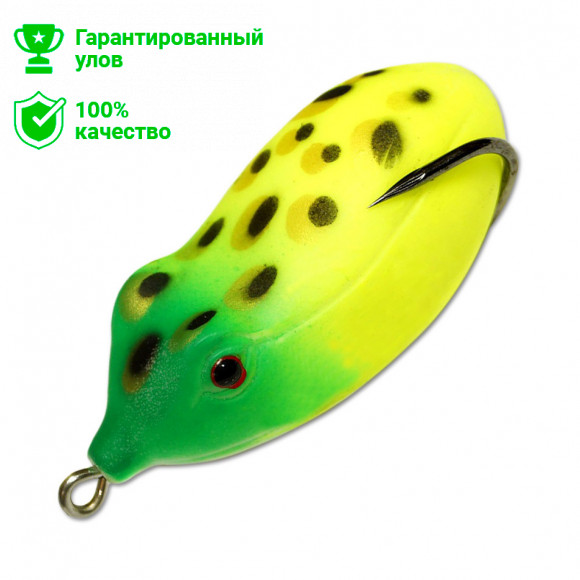 Приманка-незацепл. мягк. оснащ. плав. Лягушка-глайдер LF12 60mm, 13g, цвет C12 (Kosadaka)
