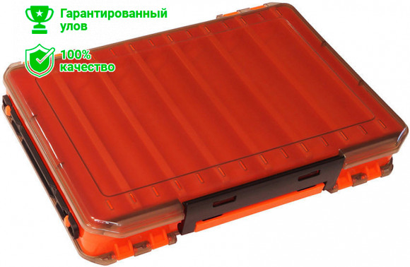 Коробка Kosadaka TB-S31B-OR, 27*19*5см для воблеров, двухсторонняя, оранжевая