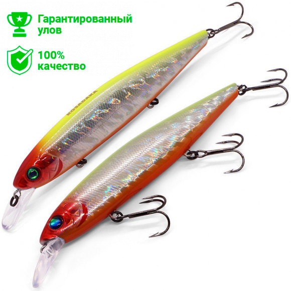 Воблер Kosadaka Balisong XS 130SP суспенд., 130мм, 23г, 1.2-2.2м, цв.LME