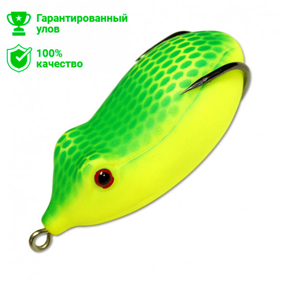 Приманка-незацепл. мягк. оснащ. плав. Лягушка-глайдер LF12 60mm, 13g, цвет C14 (Kosadaka)