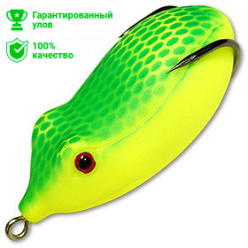 Приманка-незацепл. мягк. оснащ. плав. Лягушка-глайдер LF12 60mm, 13g, цвет C14 (Kosadaka)