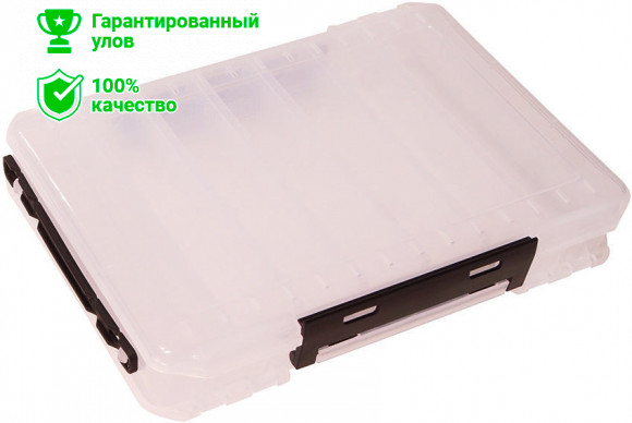 Коробка Kosadaka TB-S31B-CL, 27*19*5см для воблеров, двухсторонняя, прозрачная
