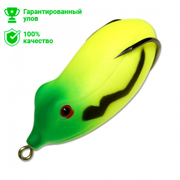 Приманка-незацепл. мягк. оснащ. плав. Лягушка-глайдер LF12 60mm, 13g, цвет C16 (Kosadaka)