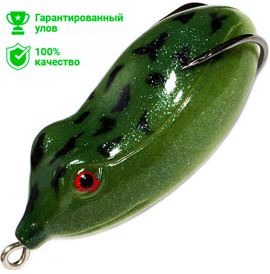 Приманка-незацепл. мягк. оснащ. плав. Лягушка-глайдер LF12 60mm, 13g, цвет C90 (Kosadaka)