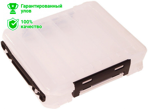 Коробка Kosadaka TB-S31C-CL, 20*17.5*5см для воблеров, двухсторонняя, прозрачная