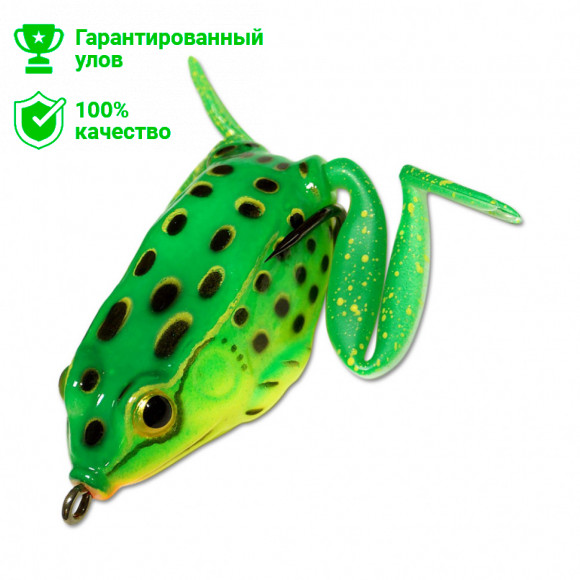 Приманка-незацепл. мягк. оснащ. плав. Лягушка с лапами LF15 55mm, 16g, цвет C21 (Kosadaka)