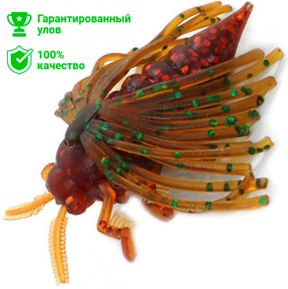 Приманка Kosadaka MAY BUG 40 плав., 3шт., цвет SMO
