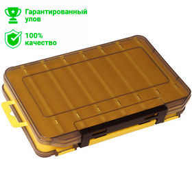 Коробка Kosadaka TB-S31D-Y, 20*13.5*3.5см для воблеров, двухсторонняя, жёлтая