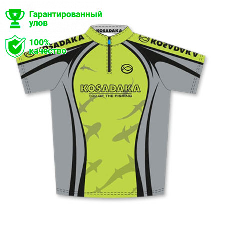 Футболка Kosadaka Серо-зеленая, Sunblock, кор.рукав, XXL TSSB-011S-XXL TSSB-011S-XXL