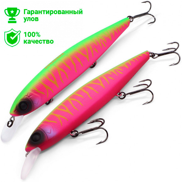 Воблер Kosadaka Balisong XS 130SP суспенд., 130мм, 23г, 1.2-2.2м, цв.ROS
