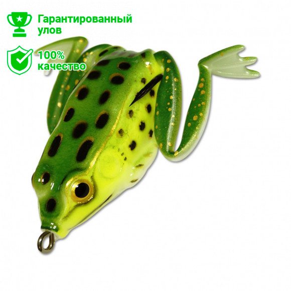 Приманка-незацепл. мягк. оснащ. плав. Лягушка с лапами LF15 55mm, 16g, цвет C23 (Kosadaka)