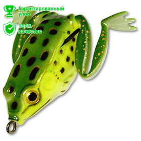 Приманка-незацепл. мягк. оснащ. плав. Лягушка с лапами LF15 55mm, 16g, цвет C23 (Kosadaka)