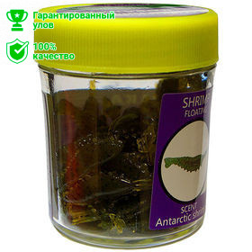 Приманка Kosadaka силикон. Креветка плав. запах Антарктич. креветки (банка 9г), цв. зеленый