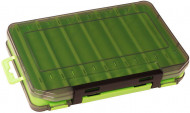 Коробка Kosadaka TB-S31D-GRN, 20*13.5*3.5см для воблеров, двухсторонняя, зелёная Коробка Kosadaka TB-S31D-GRN, 20*13.5*3.5см для воблеров, двухсторонняя, зелёная