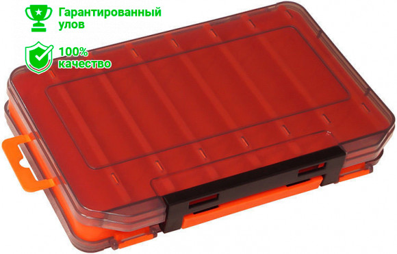 Коробка Kosadaka TB-S31D-OR, 20*13.5*3.5см для воблеров, двухсторонняя, оранжевая