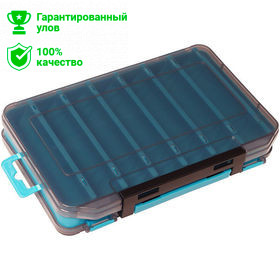 Коробка Kosadaka TB-S31D-BLU, 20*13.5*3.5см для воблеров, двухсторонняя, тёмно-голубая