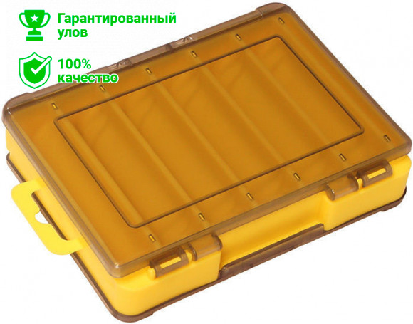 Коробка Kosadaka TB-S31E-Y, 14*10.5*3см для воблеров, двухсторонняя, жёлтая