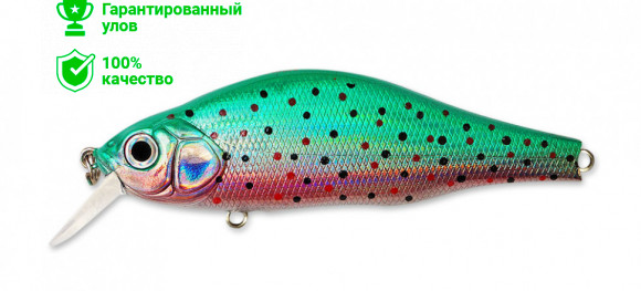 Воблер Kosadaka MIRAGE XS 85F плав., 85мм, 15.4г, 0.5-1.0м, цв.TR