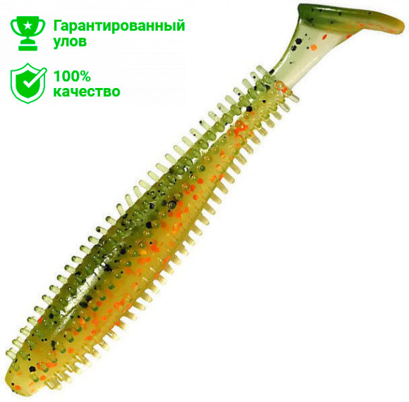 Виброхвост Kosadaka SPIKEY SHAD 120, 4шт., цвет BOT