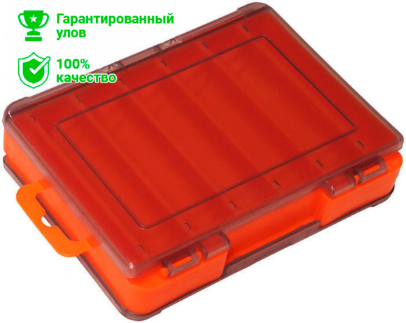Коробка Kosadaka TB-S31E-OR, 14*10.5*3см для воблеров, двухсторонняя, оранжевая