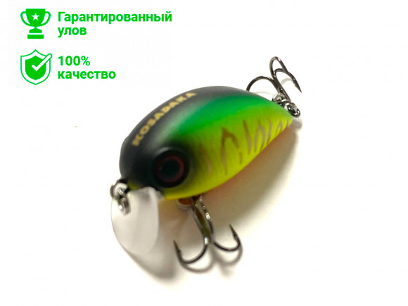 Воблер Kosadaka Hickory SSR 34F плав., 34мм, 3.7г, 0-0.2м, цв.MTT 